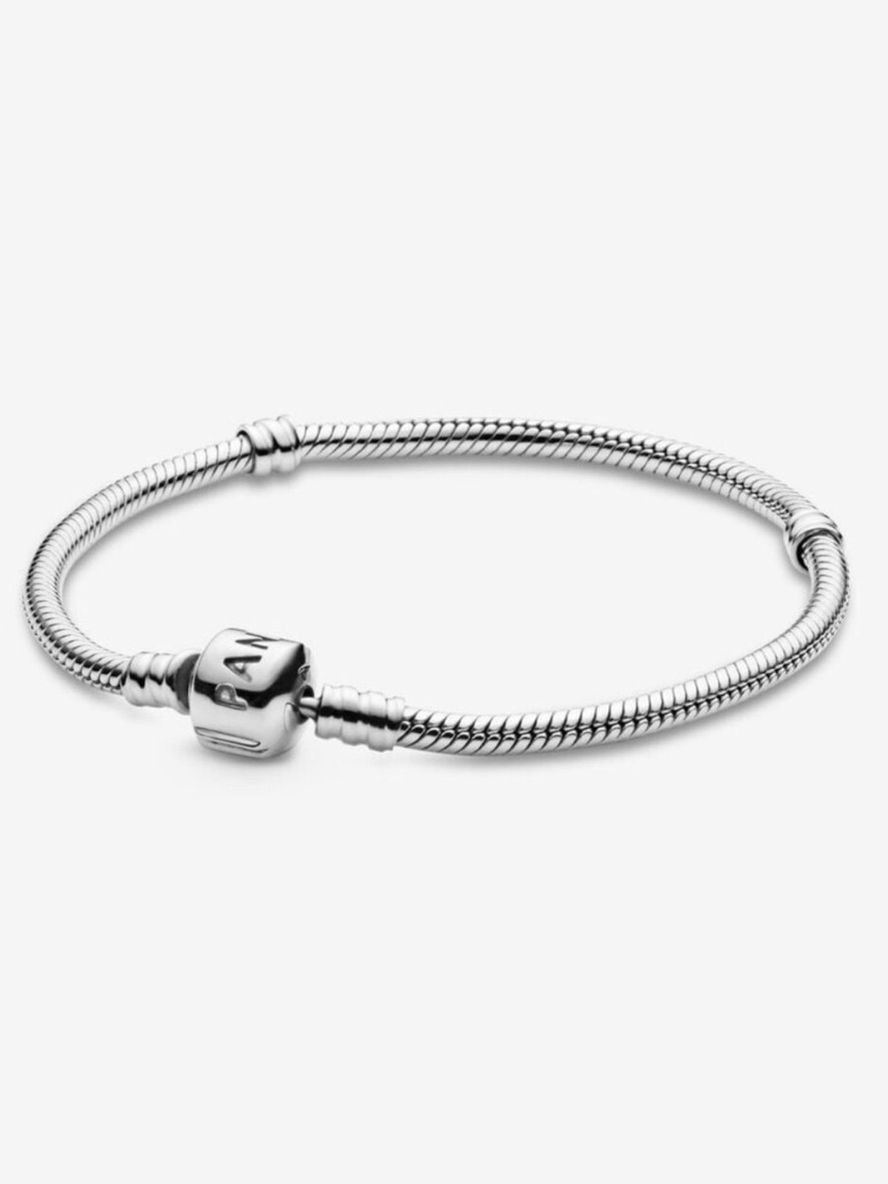 PANDORA 7.9” Moments Snake Chain Bracelet Silver